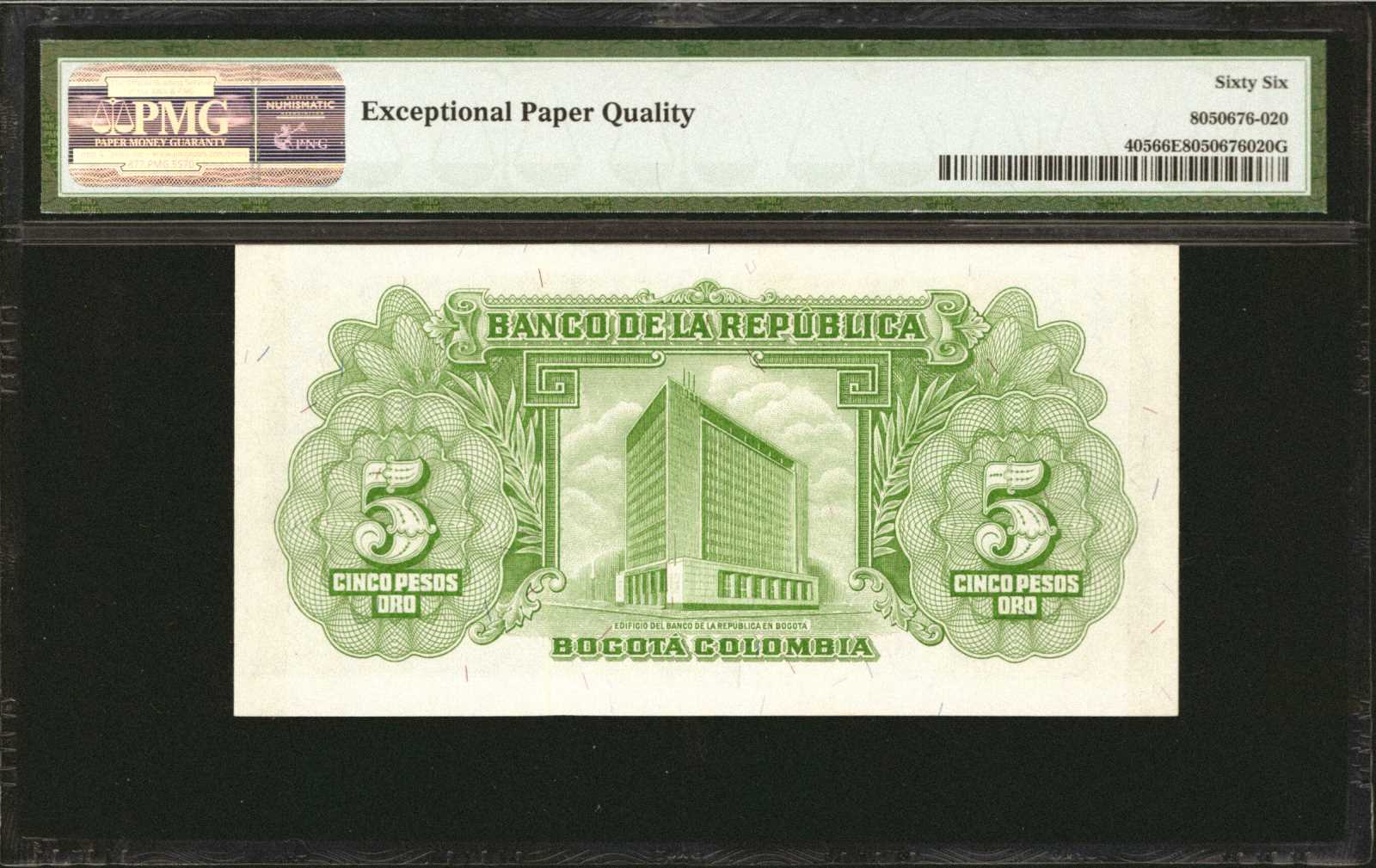 image for: Colombia  5 pesos oro(B940ap)