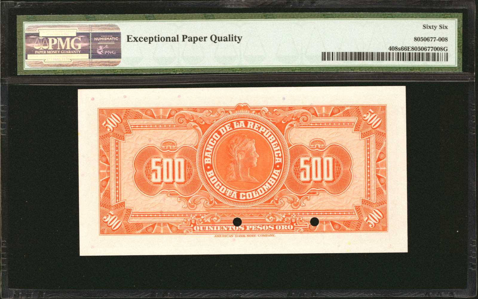 image for: Colombia  500 pesos oro(B930as2)