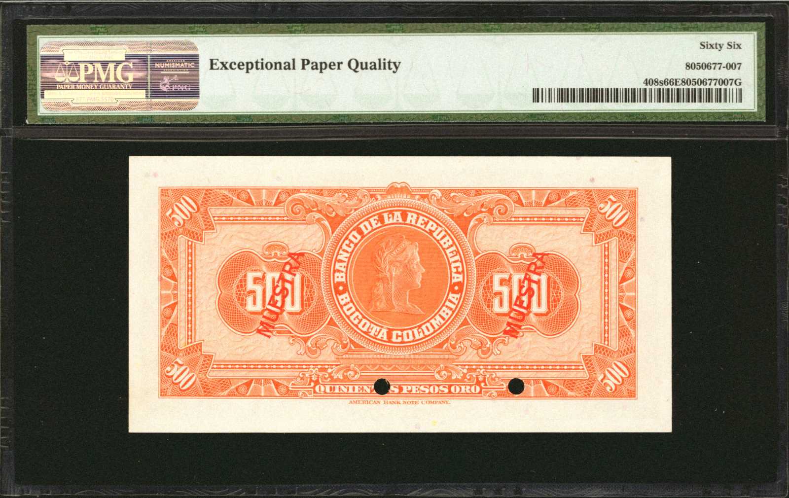 image for: Colombia  500 pesos oro(B930as2)