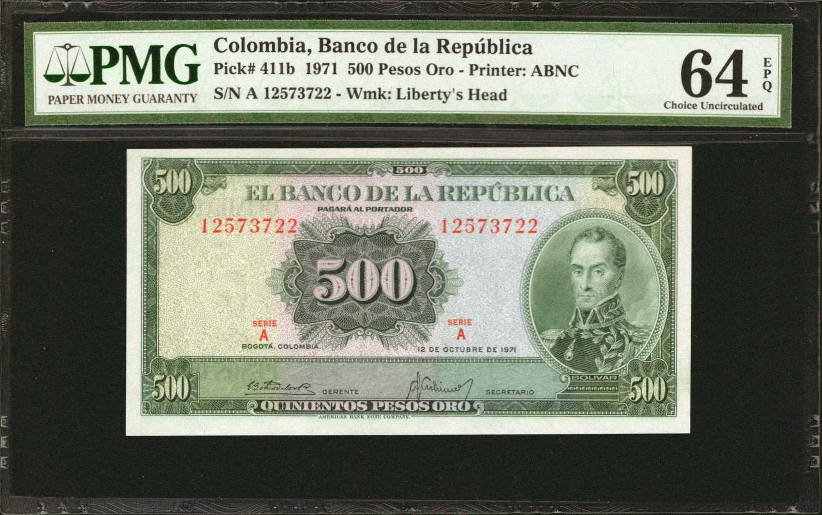 image for: Colombia  500 pesos oro(B945p)