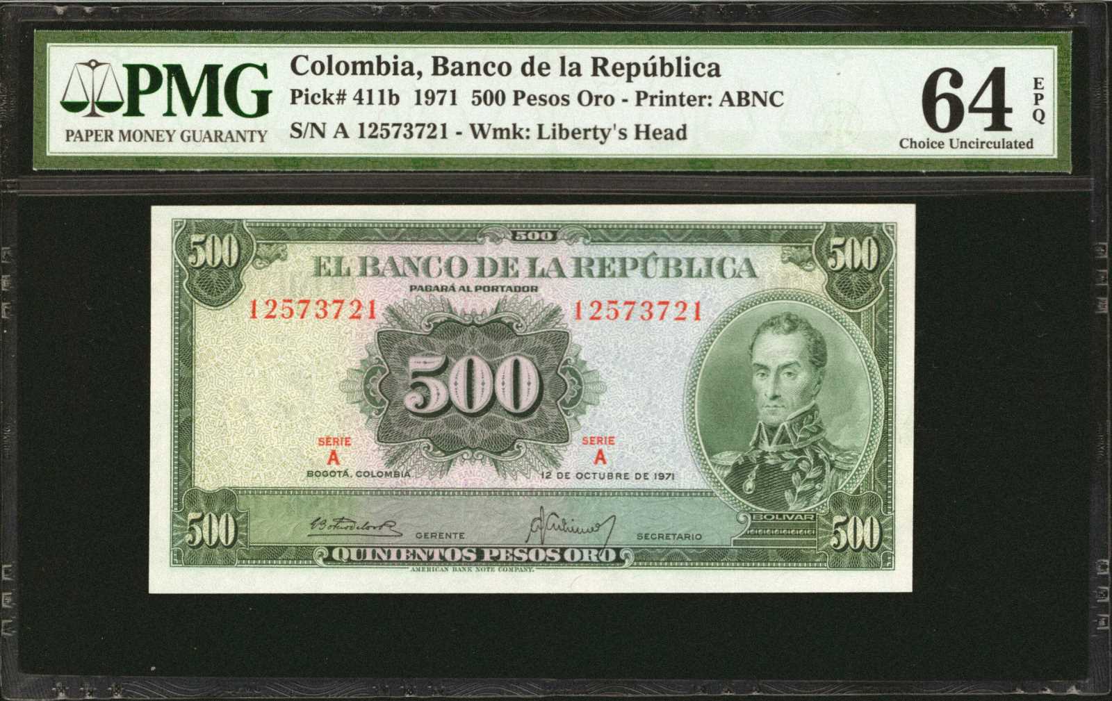 image for: Colombia  500 pesos oro(B945ap)