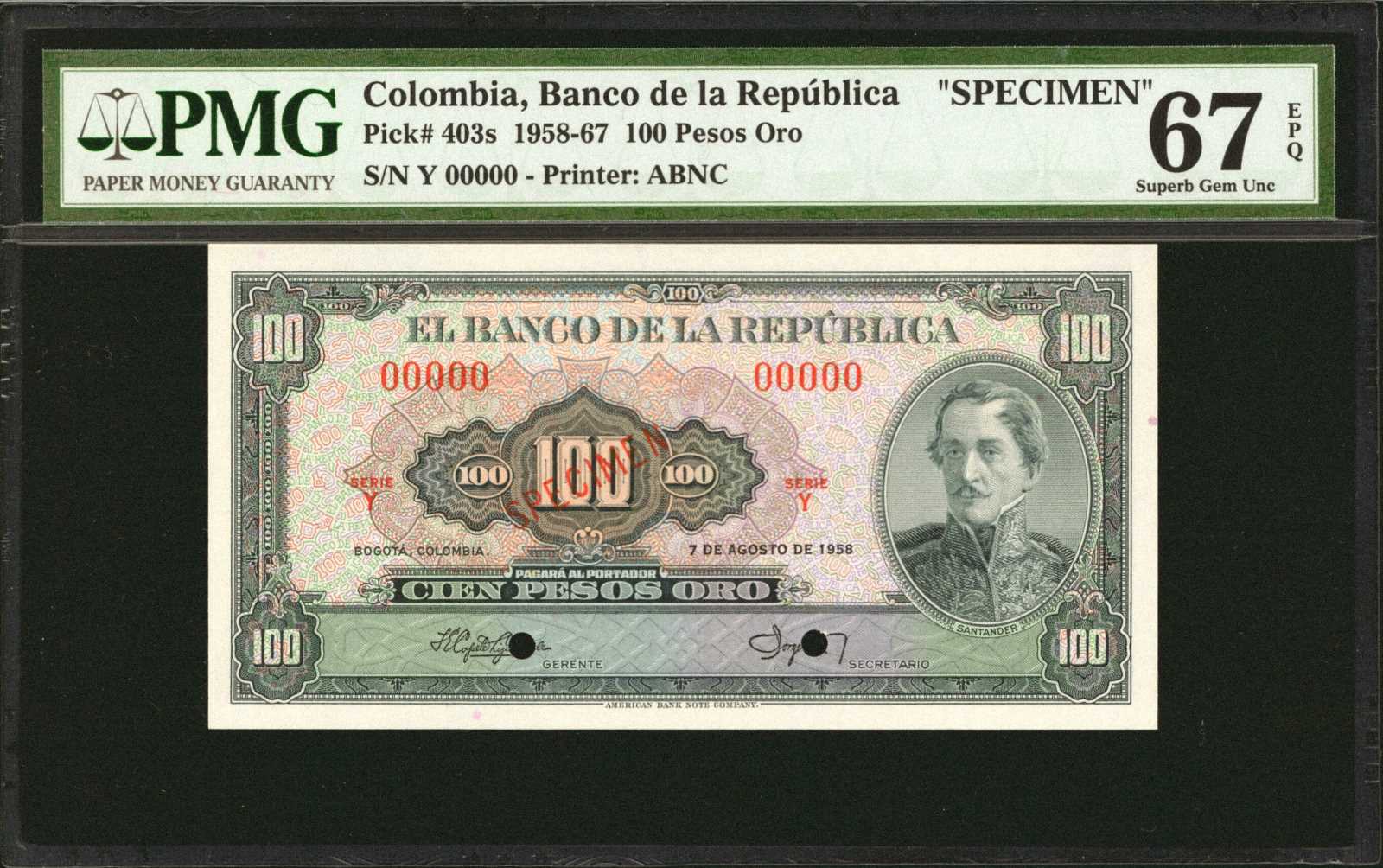 image for: Colombia  500 pesos oro(B945as)