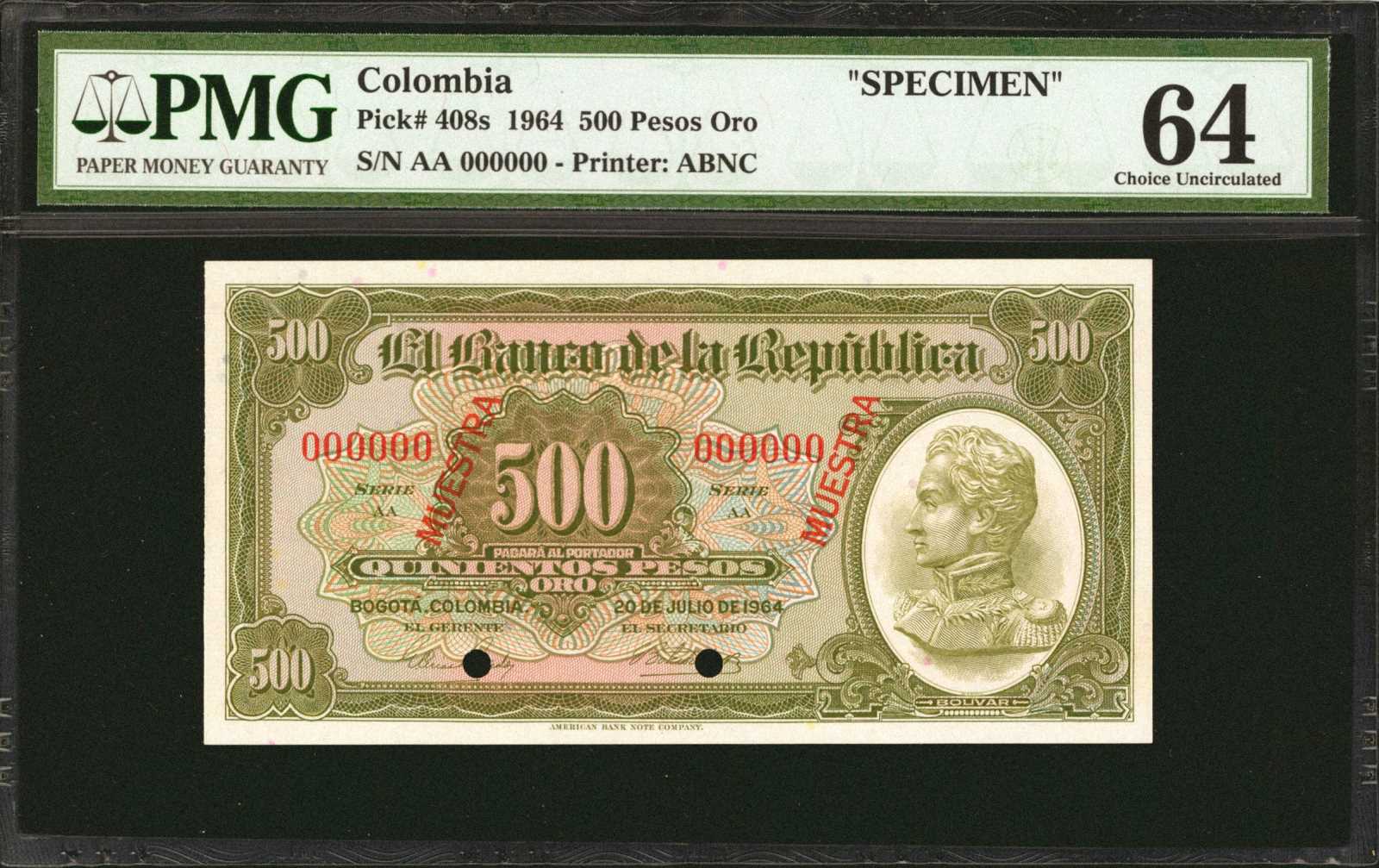 image for: Colombia  500 pesos oro(B930ap)