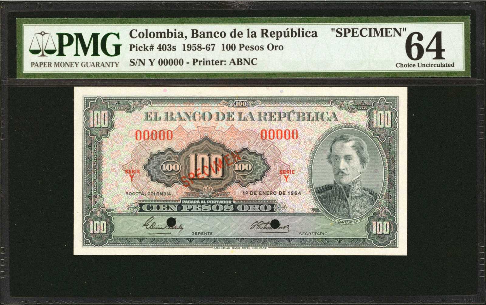 image for: Colombia  500 pesos oro(B930as2)