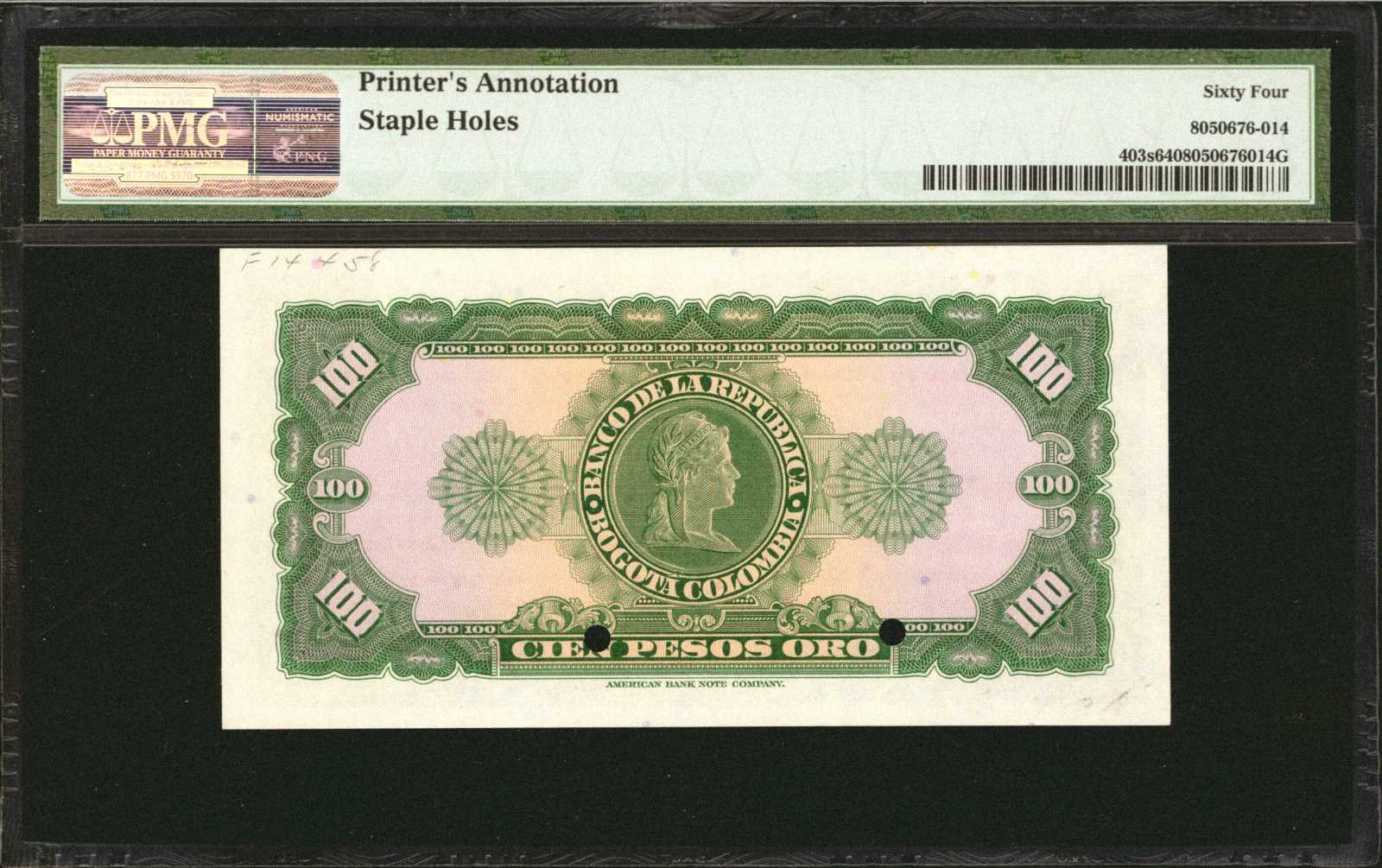 image for: Colombia  500 pesos oro(B930as1)