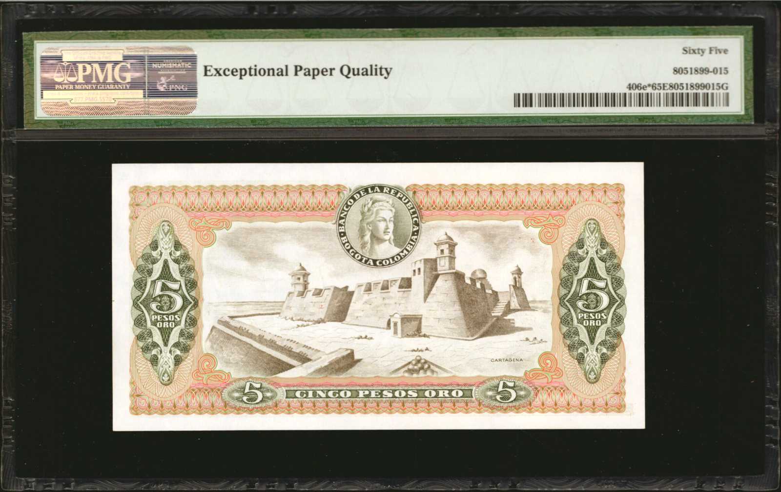 image for: Colombia  5 pesos oro(B949hs)