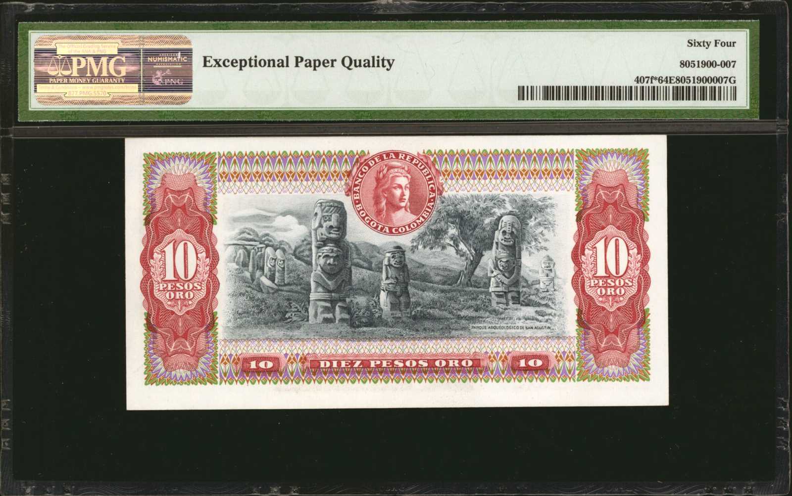 image for: Colombia  10 pesos oro(B950d)