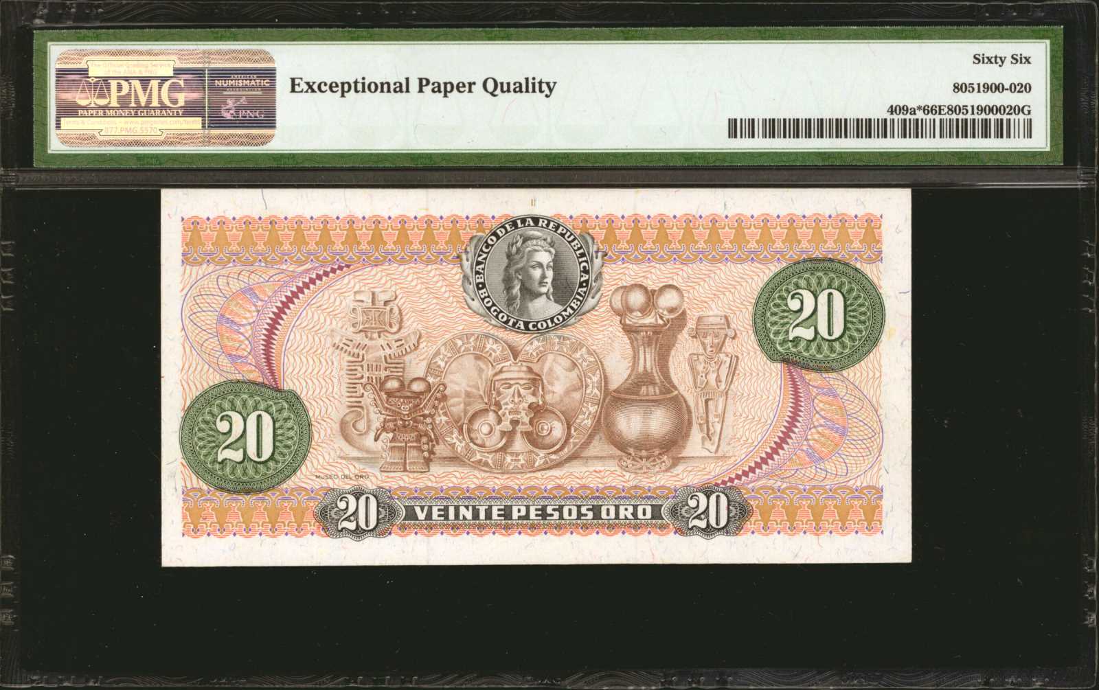image for: Colombia  20 pesos oro(B951jz)