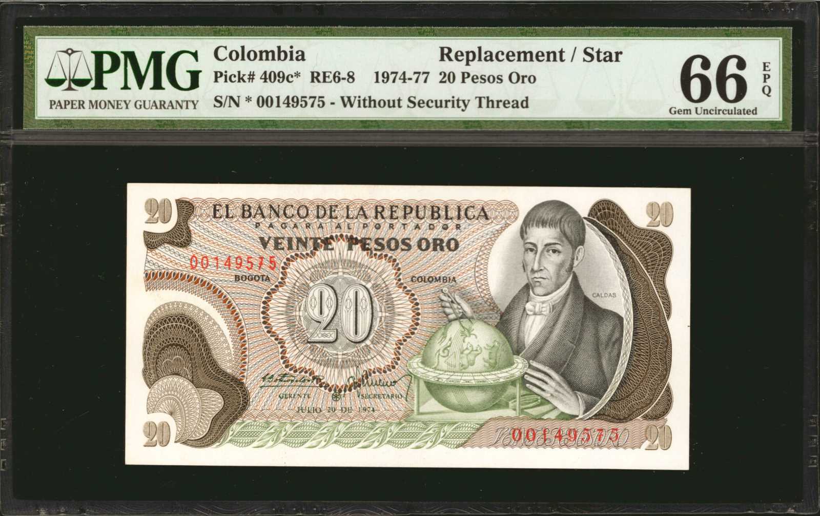 image for: Colombia  20 pesos oro(B951jz)