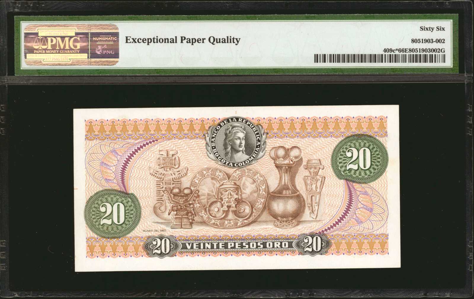 image for: Colombia  20 pesos oro(B951as)