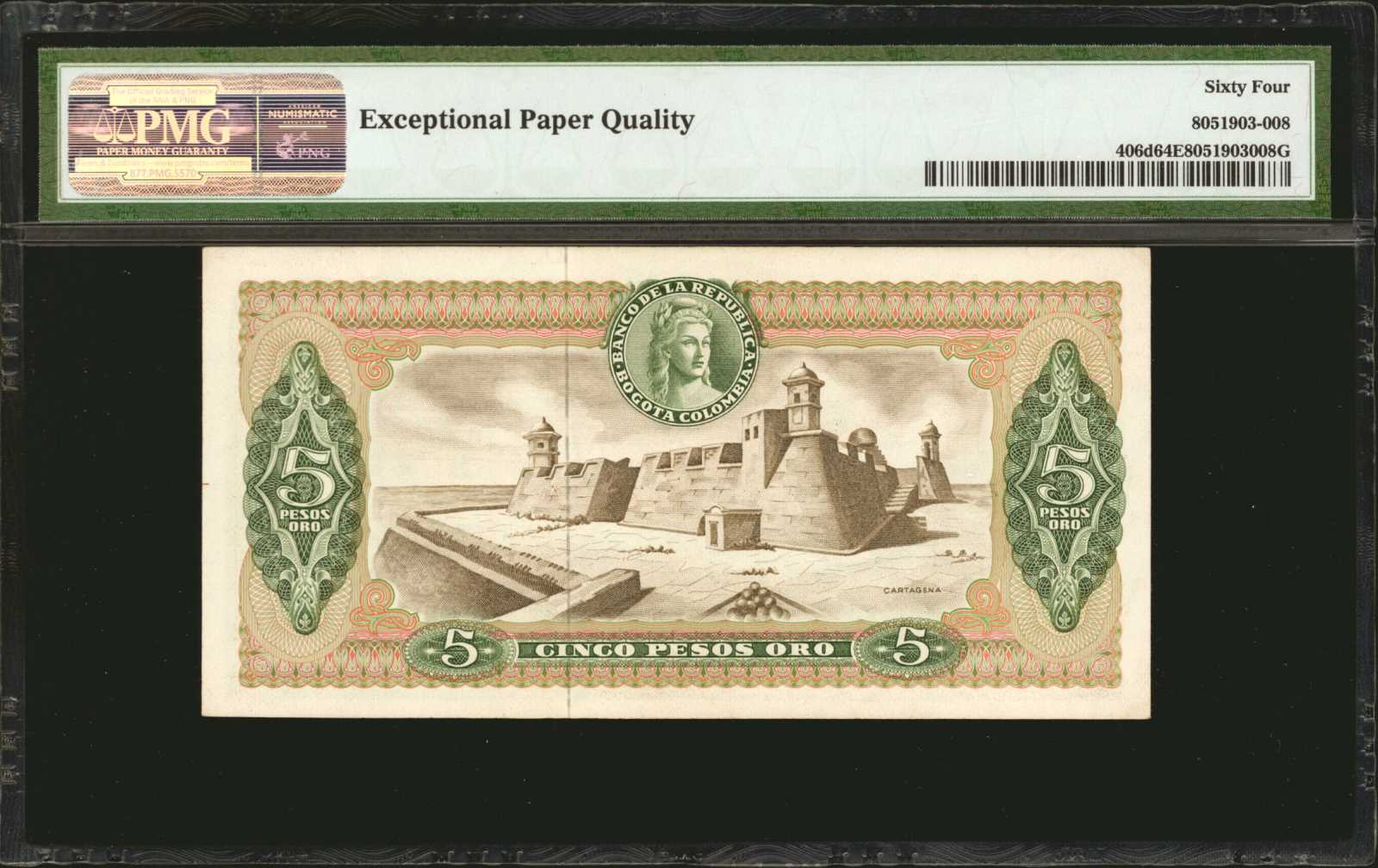 image for: Colombia  5 pesos oro(B949j)
