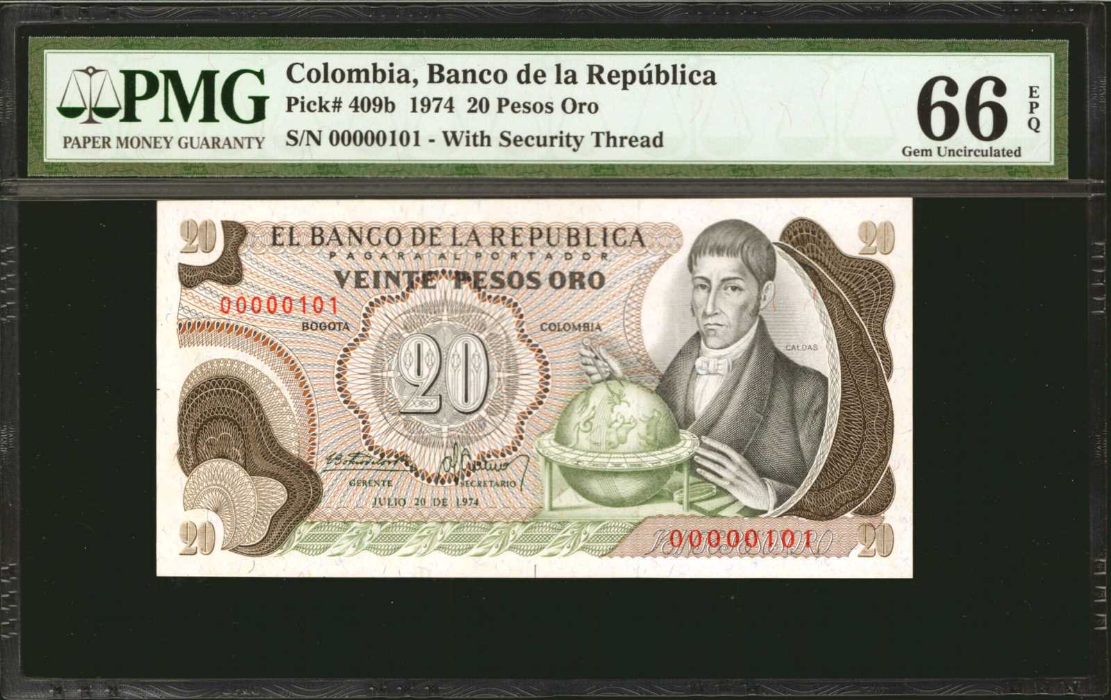image for: Colombia  20 pesos oro(B951z)