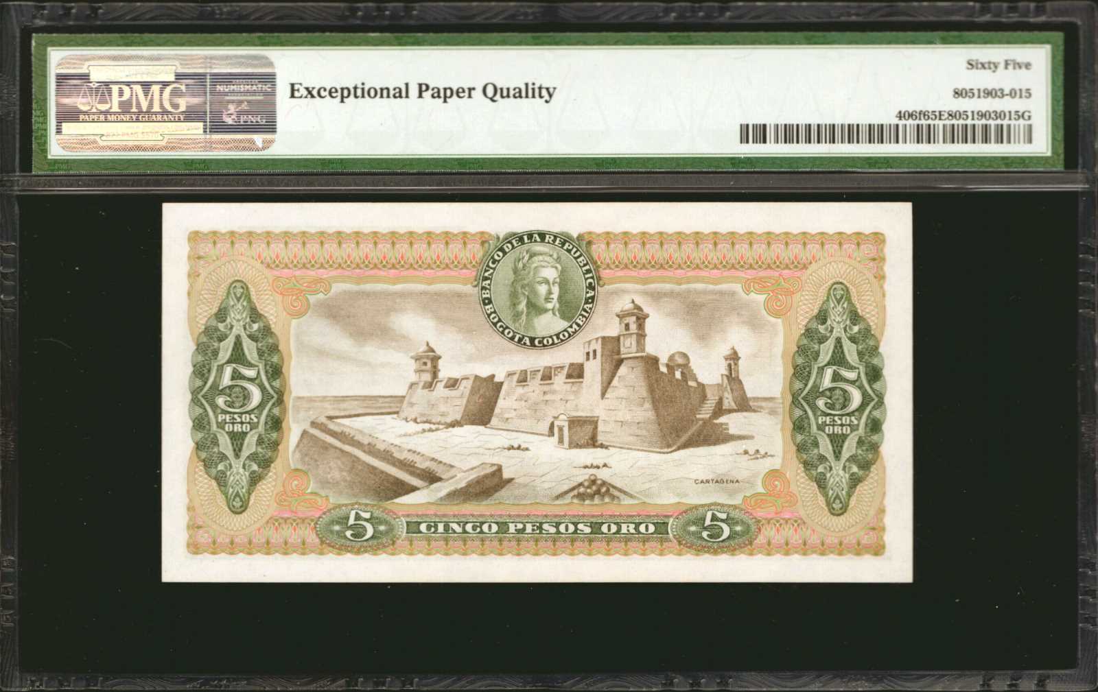 image for: Colombia  5 pesos oro(B949l)