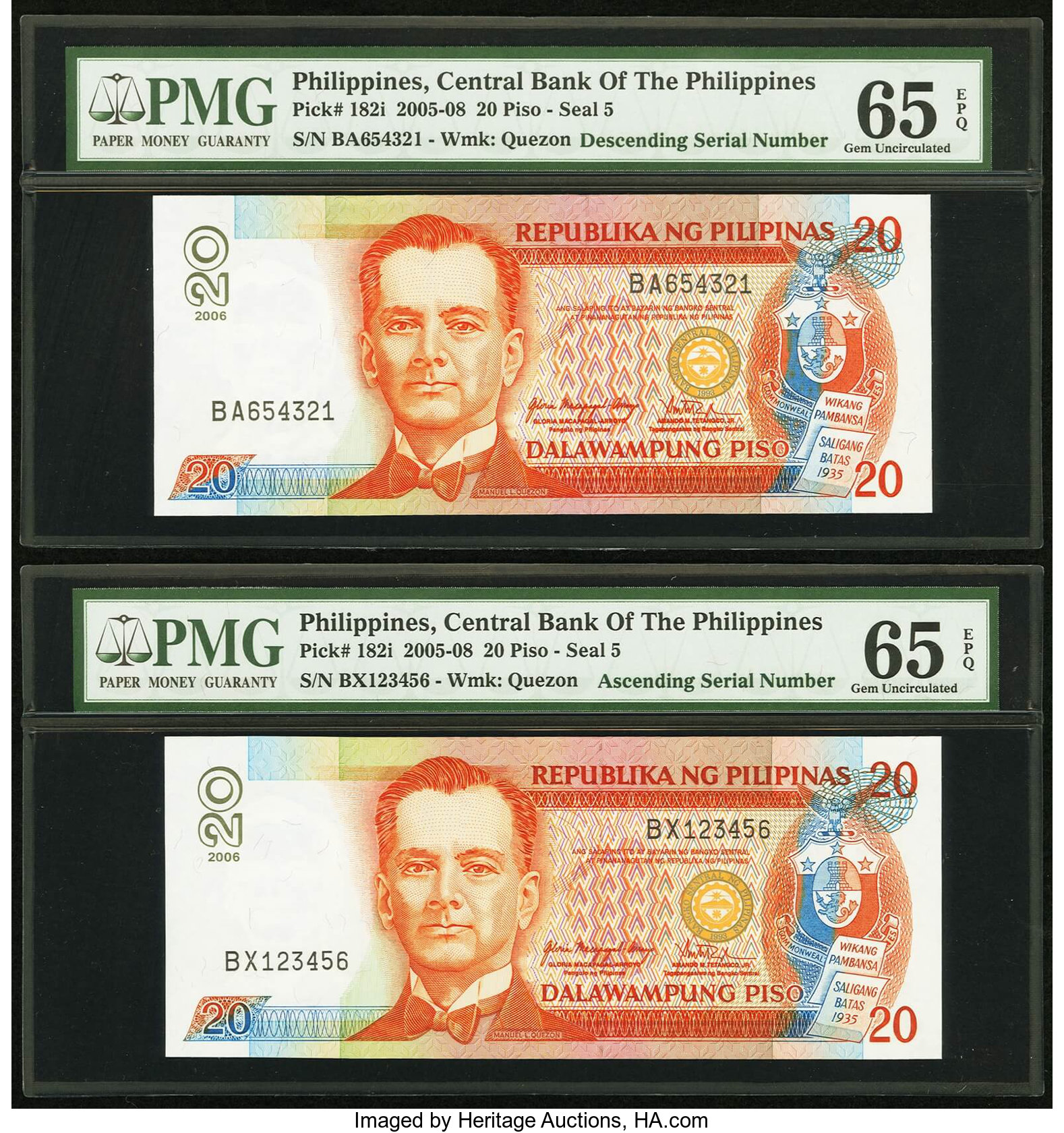 image for: Philippines  20 piso (pesos) (B1042g)