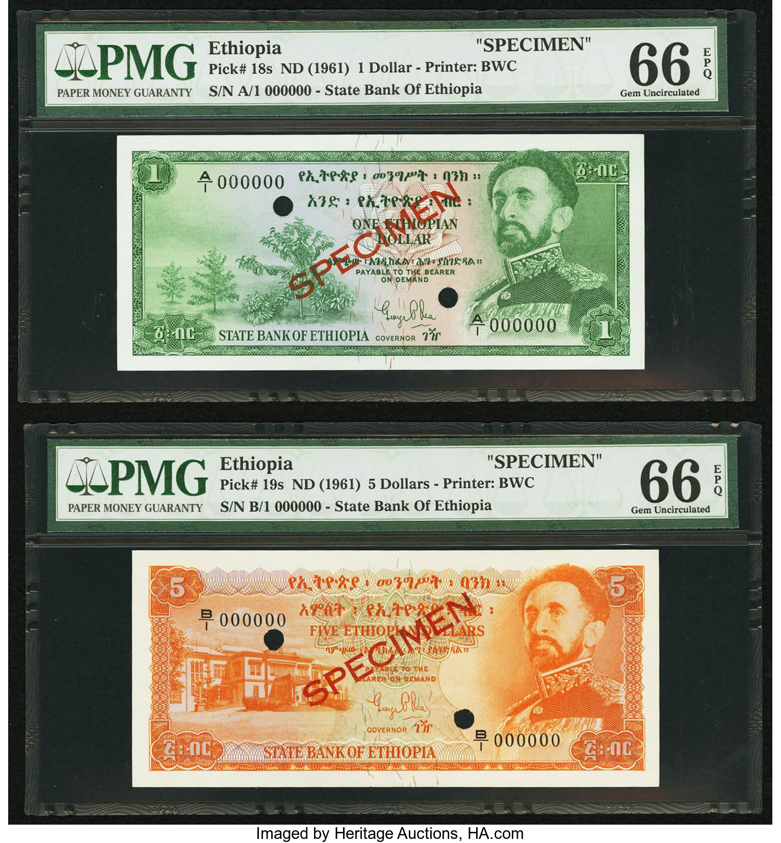 image for: Ethiopia  1 Ethiopian dollar(B207as)