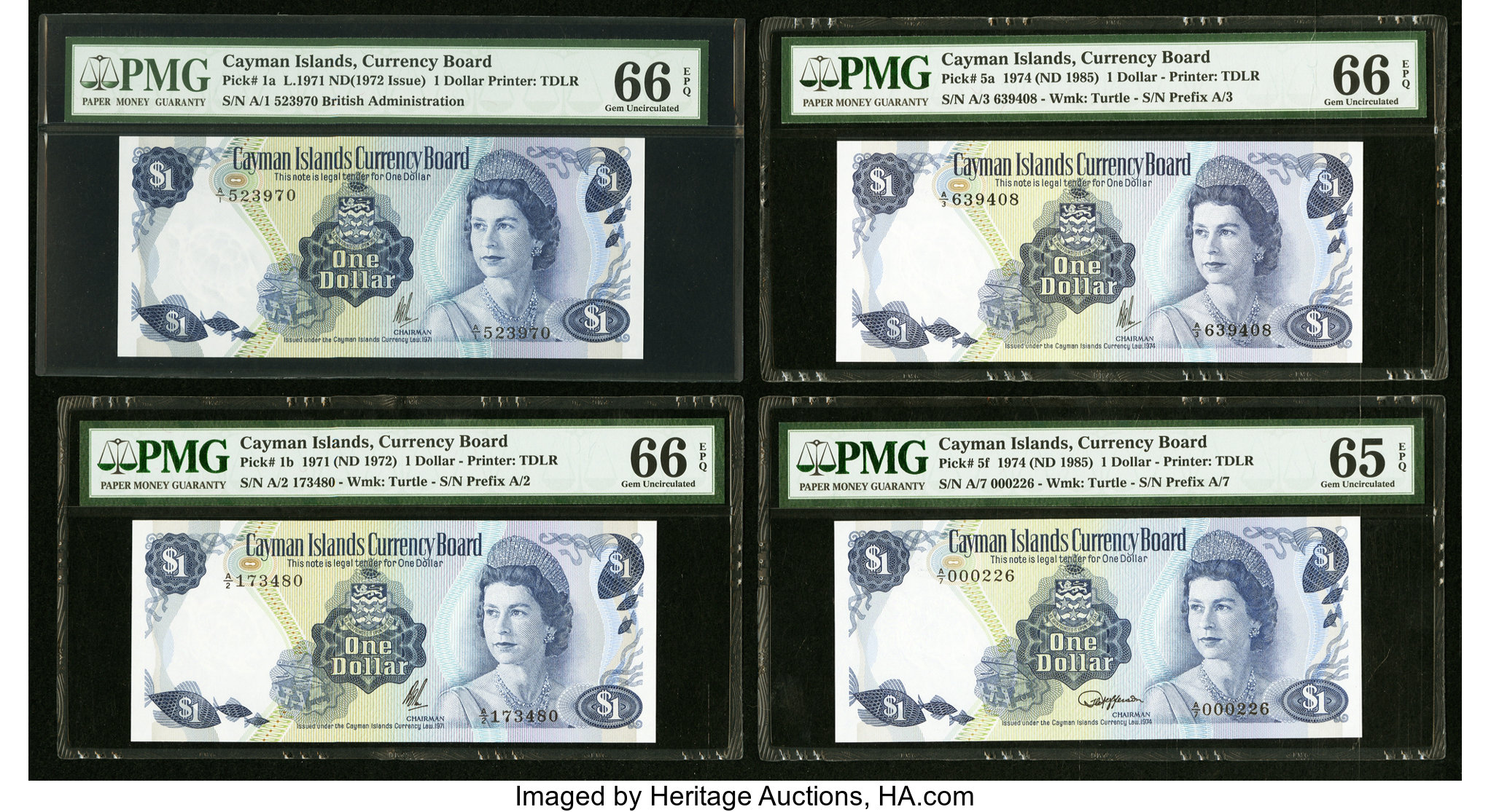 image for: Cayman Islands  1 dollar (B105a)