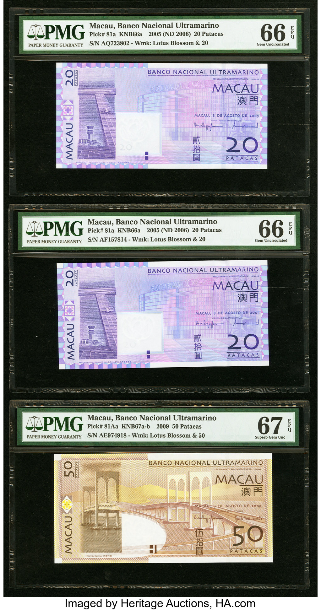image for: Macau  20 patacas (B069a)