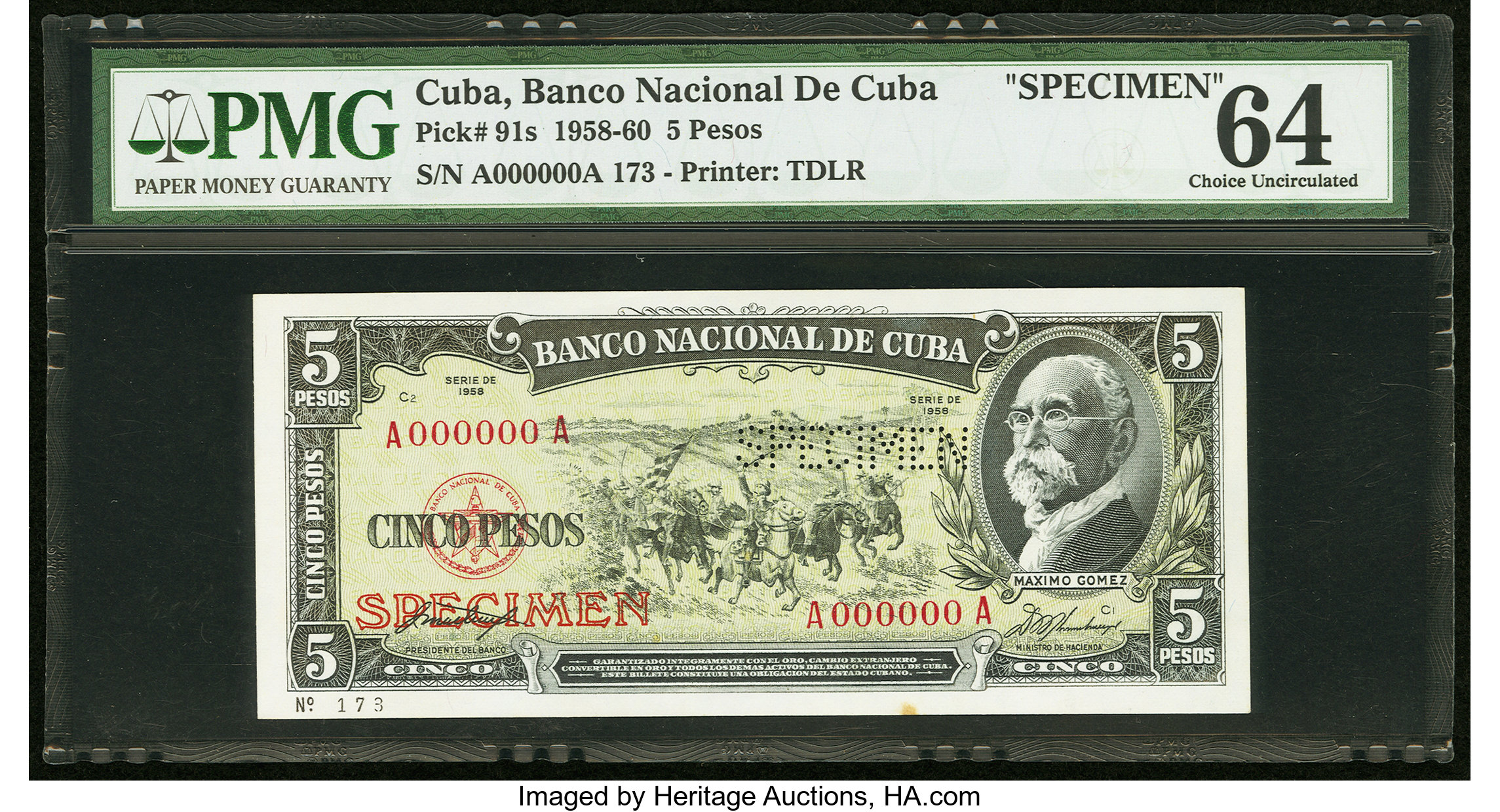 image for: Cuba  5 pesos (B814az)