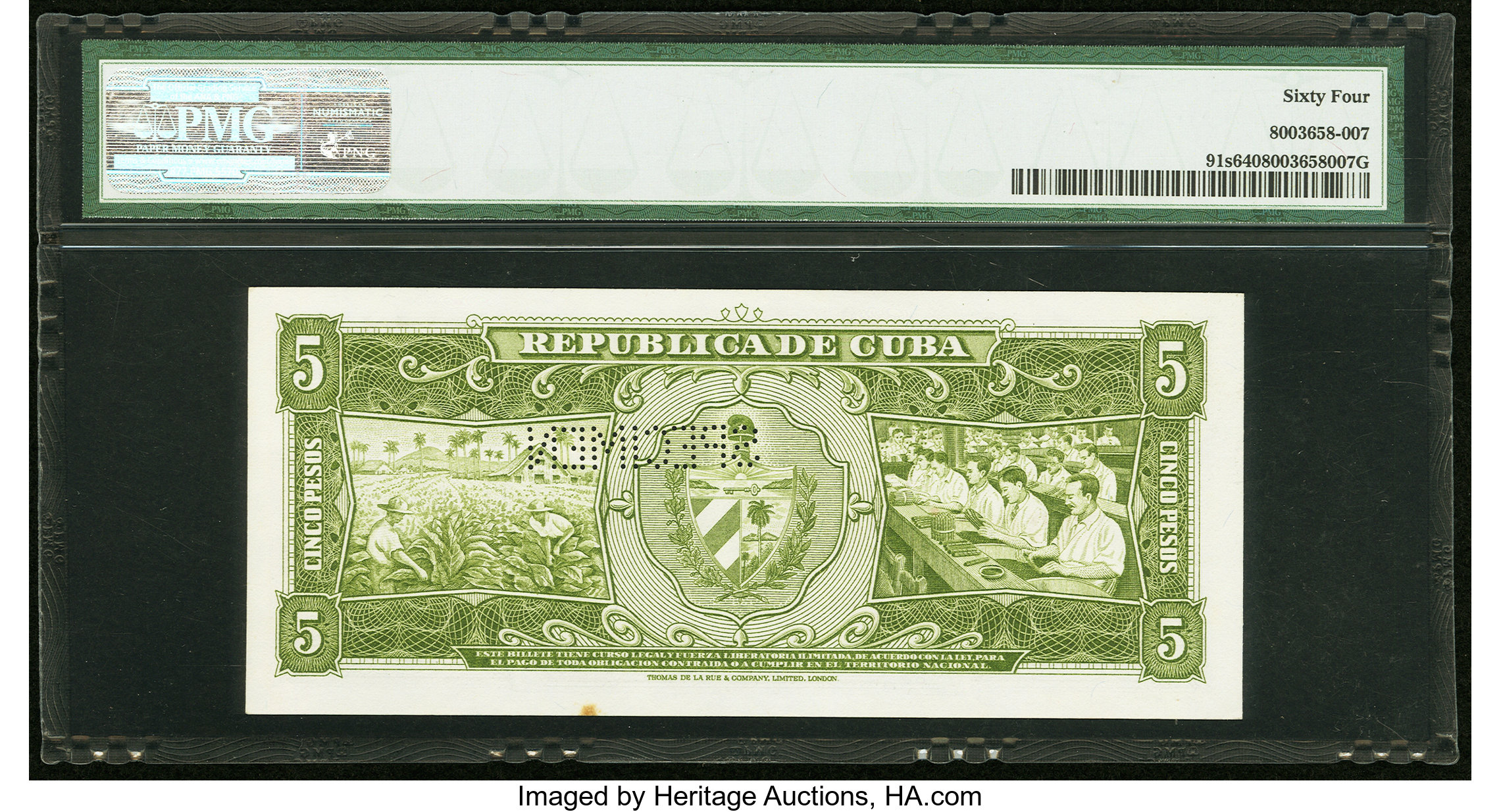 image for: Cuba  5 pesos (B814az)