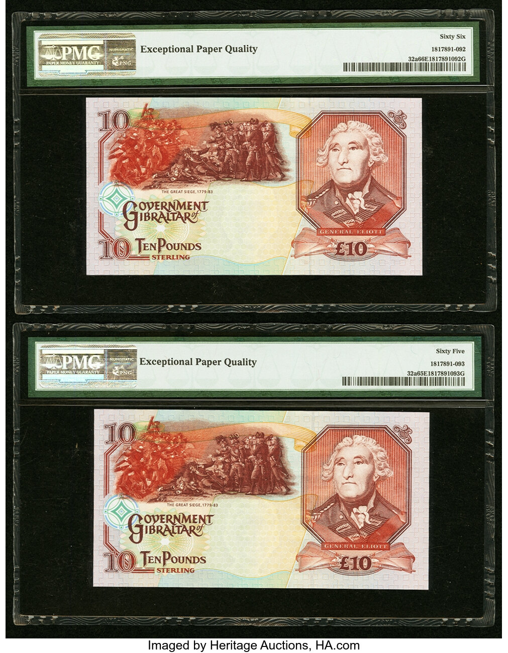 image for: Gibraltar  10 pounds (B124b)