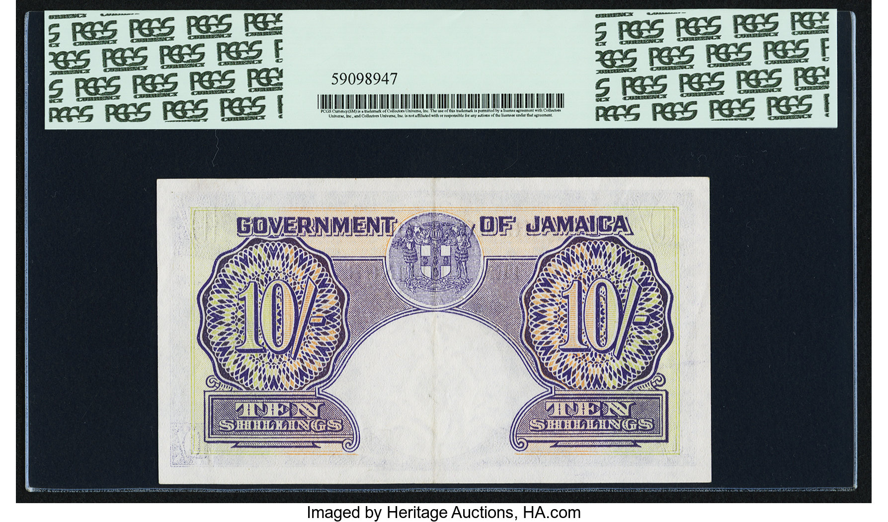 image for: Jamaica  10 shillings (B108b)