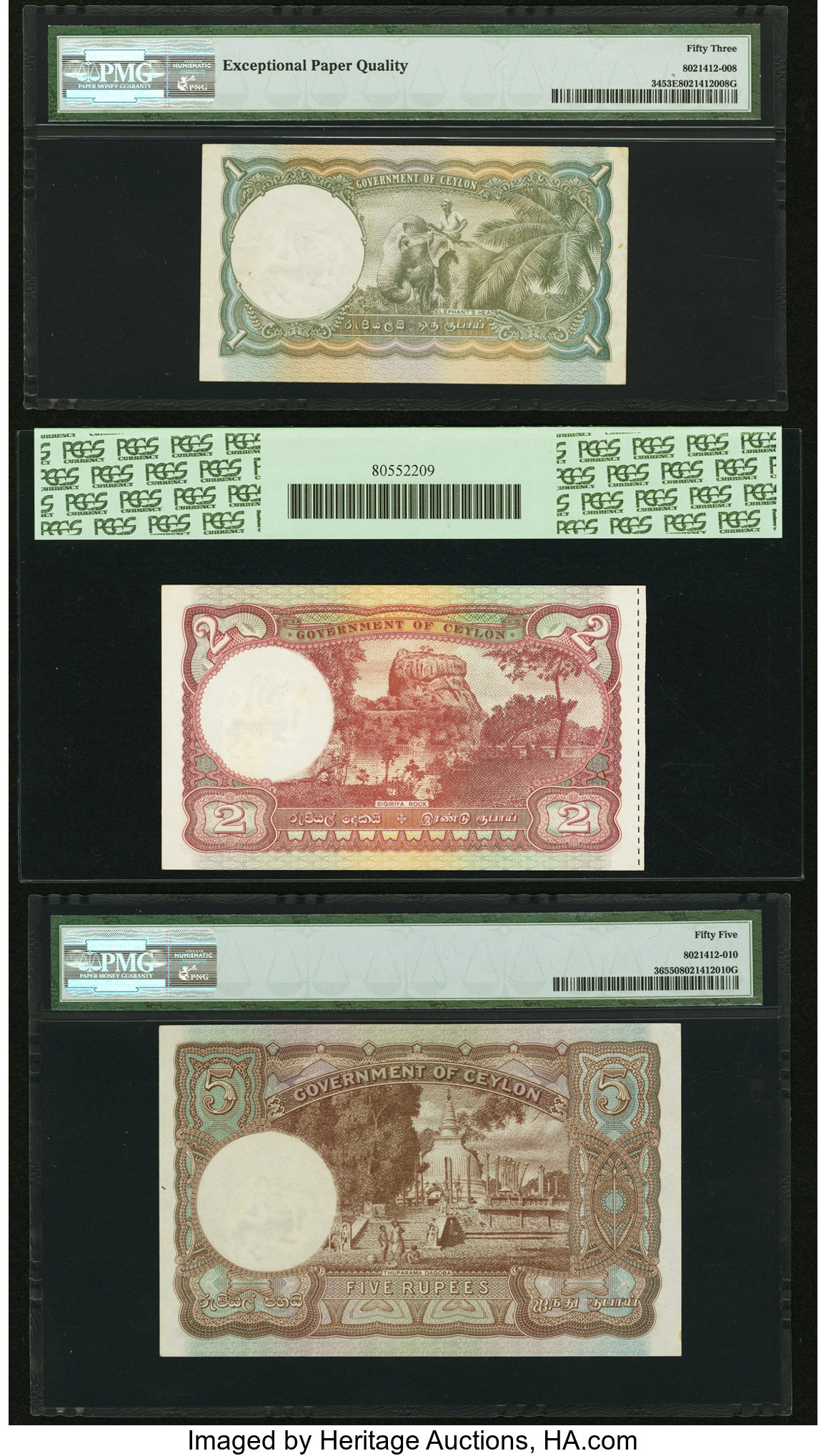 image for: Ceylon  1 rupee (B226a)