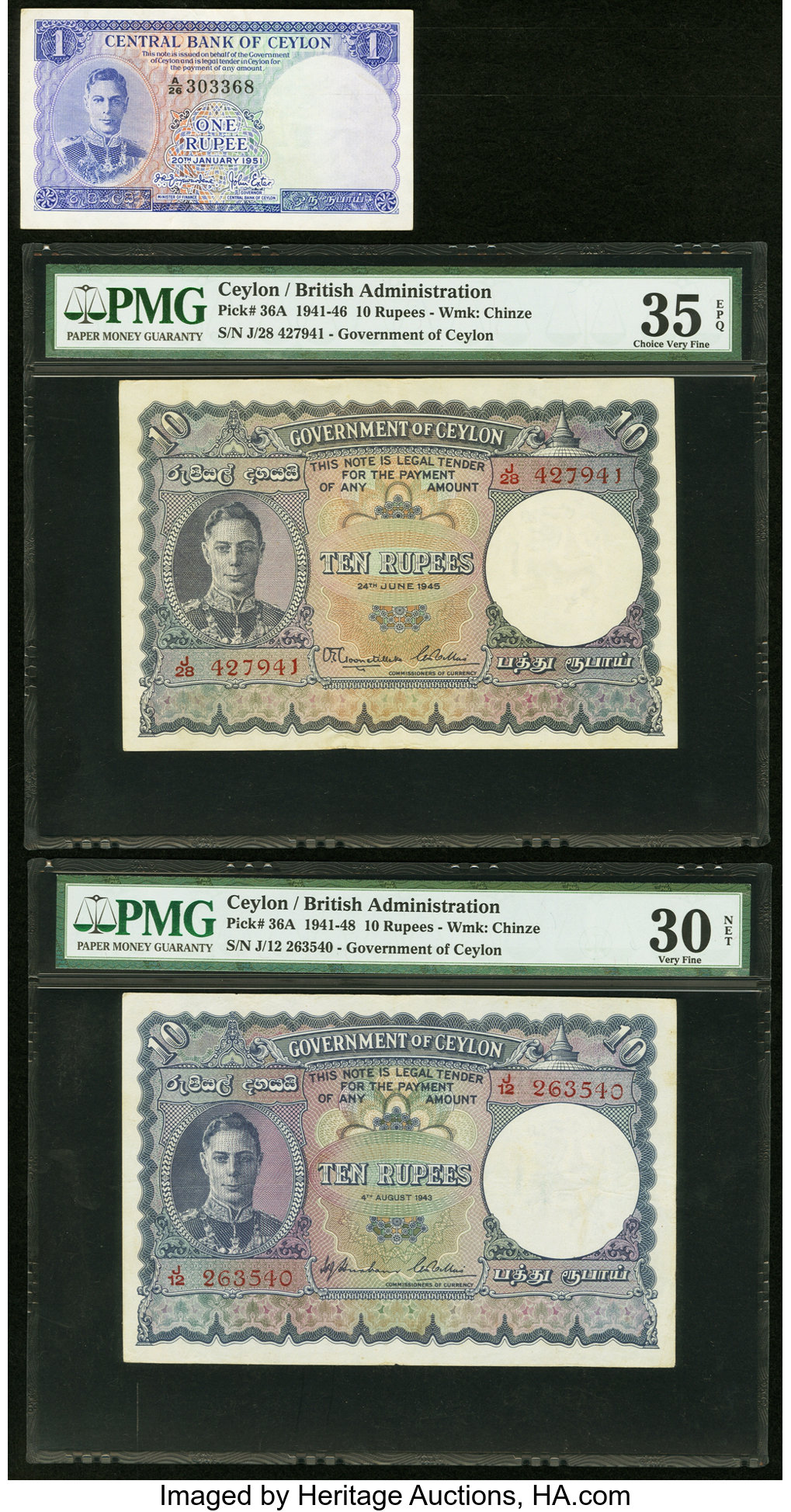 image for: Ceylon  50 cents (B239as1)