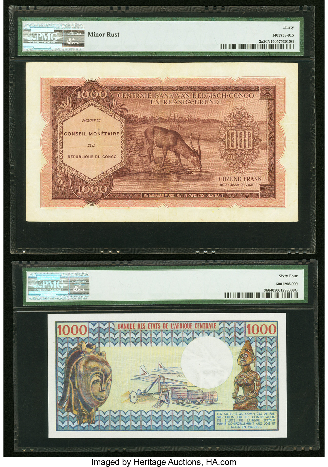 image for: Congo Democratic Republic  1,000 francs(B101a)