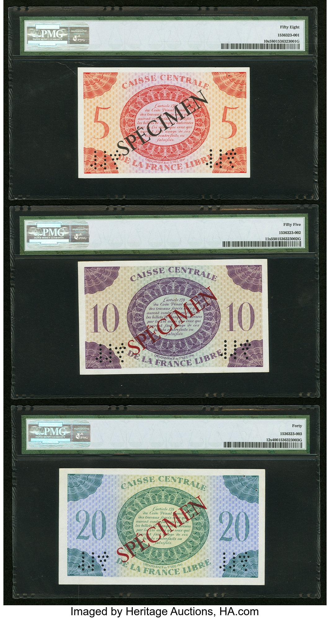 image for: French Equatorial Africa  20 francs(B303a)
