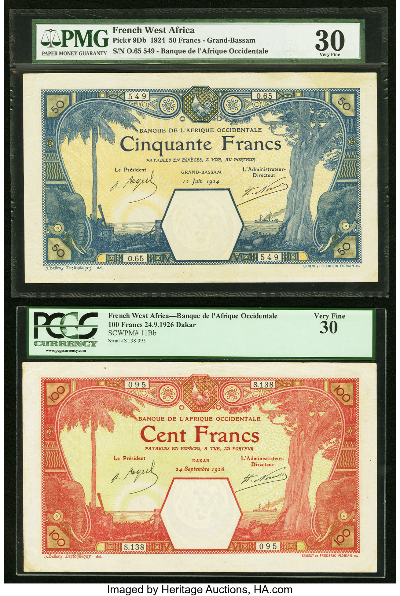 image for: French West Africa  50 francs (B103Db2)