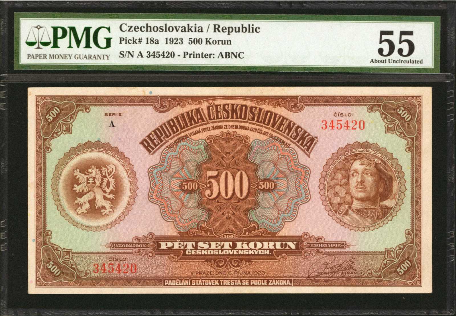 image for: Czechoslovakia  500 korun (B119a)