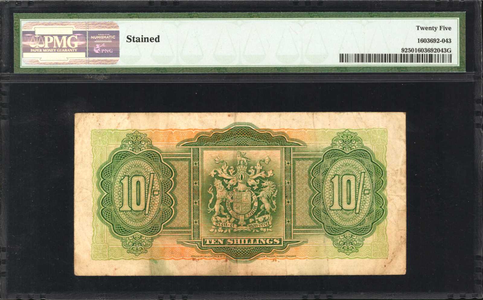 image for: Bermuda  10 shillings(B109a)