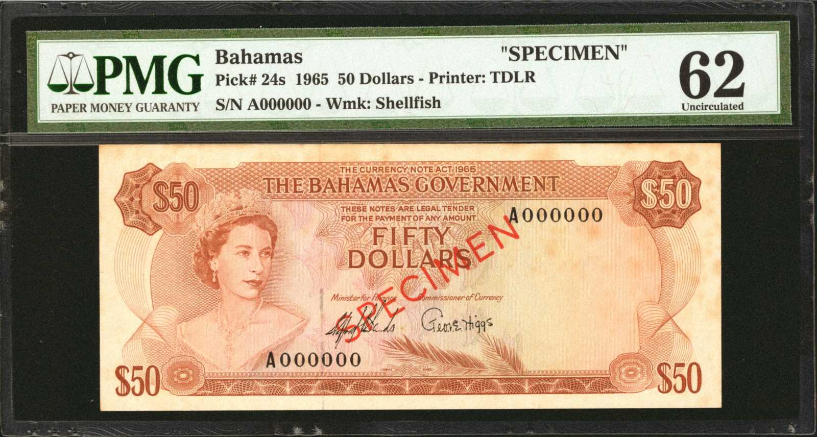 image for: Bahamas  100 dollars (B124z)