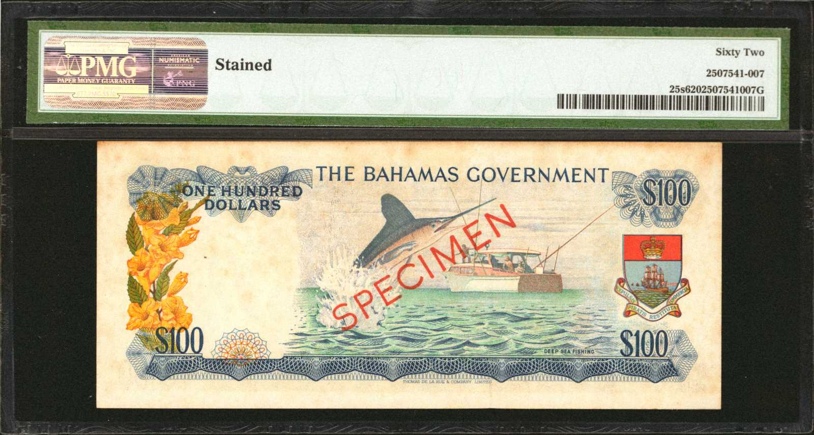 image for: Bahamas  100 dollars (B124bs1)
