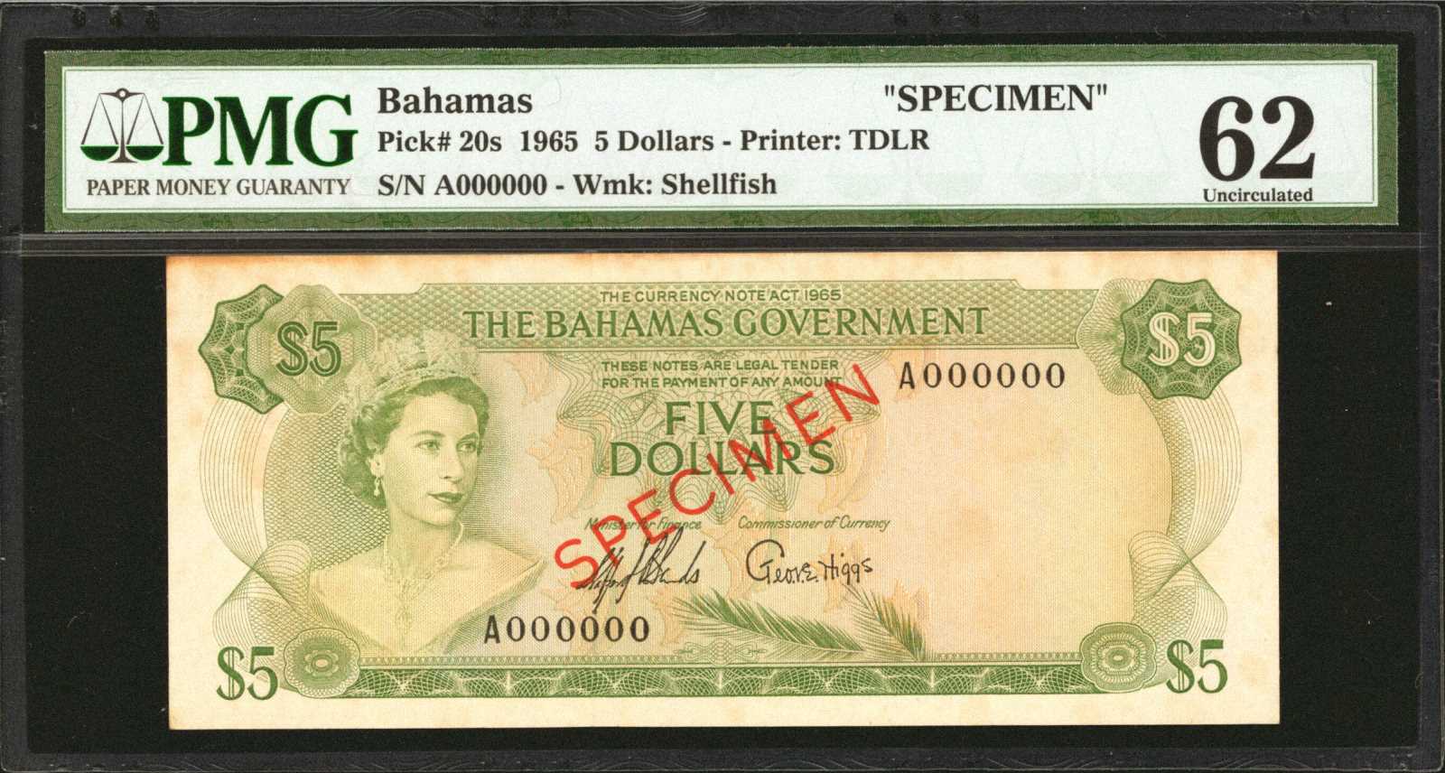 image for: Bahamas  20 dollars (B122z)
