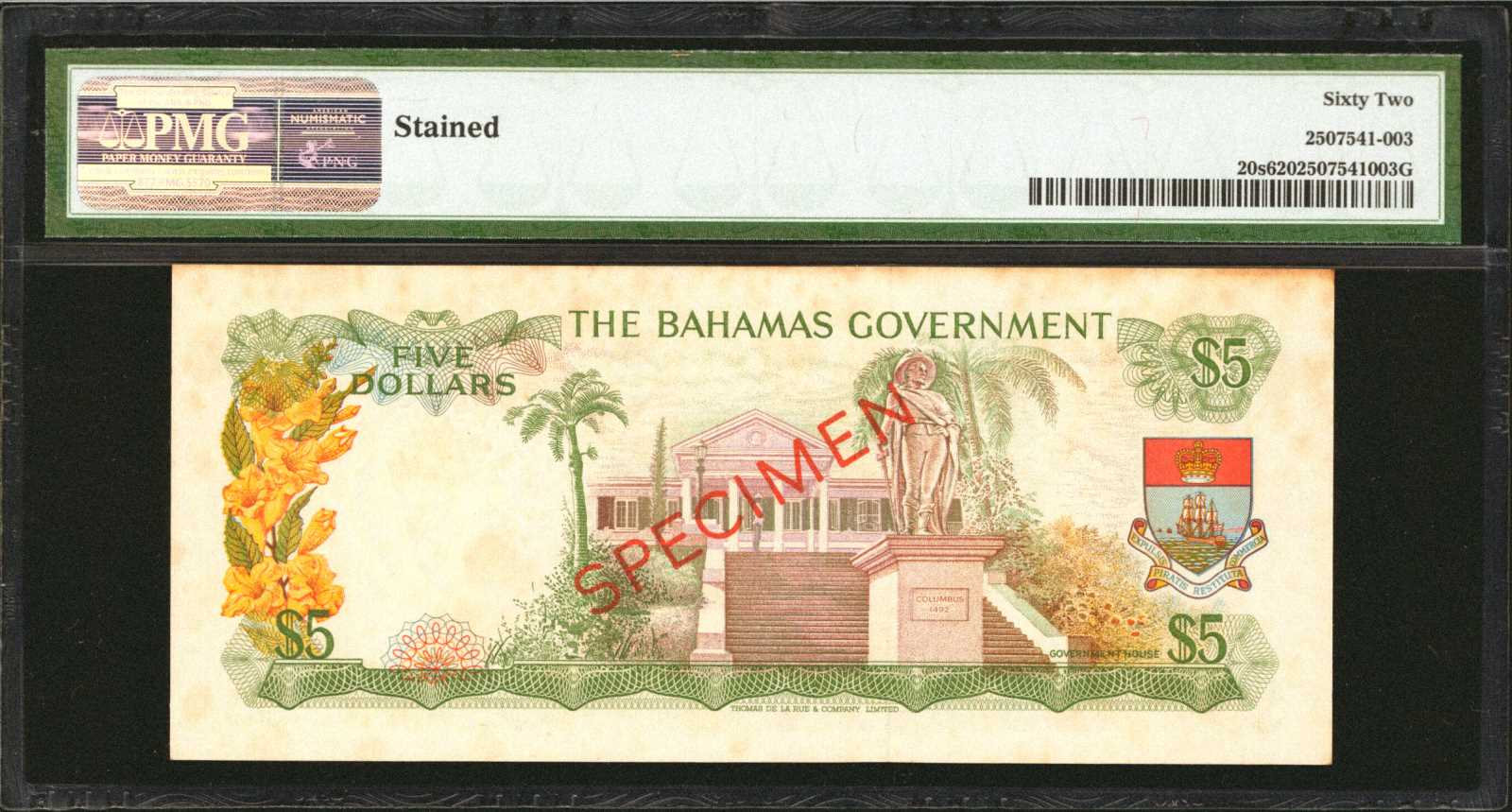 image for: Bahamas  20 dollars (B122bs)