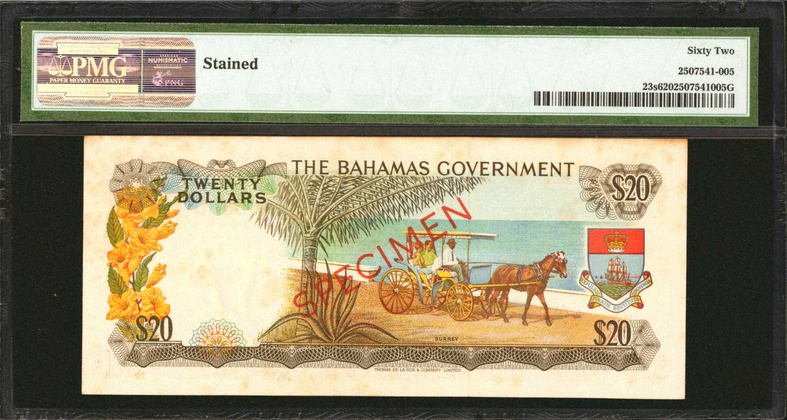image for: Bahamas  20 dollars (B122as1)