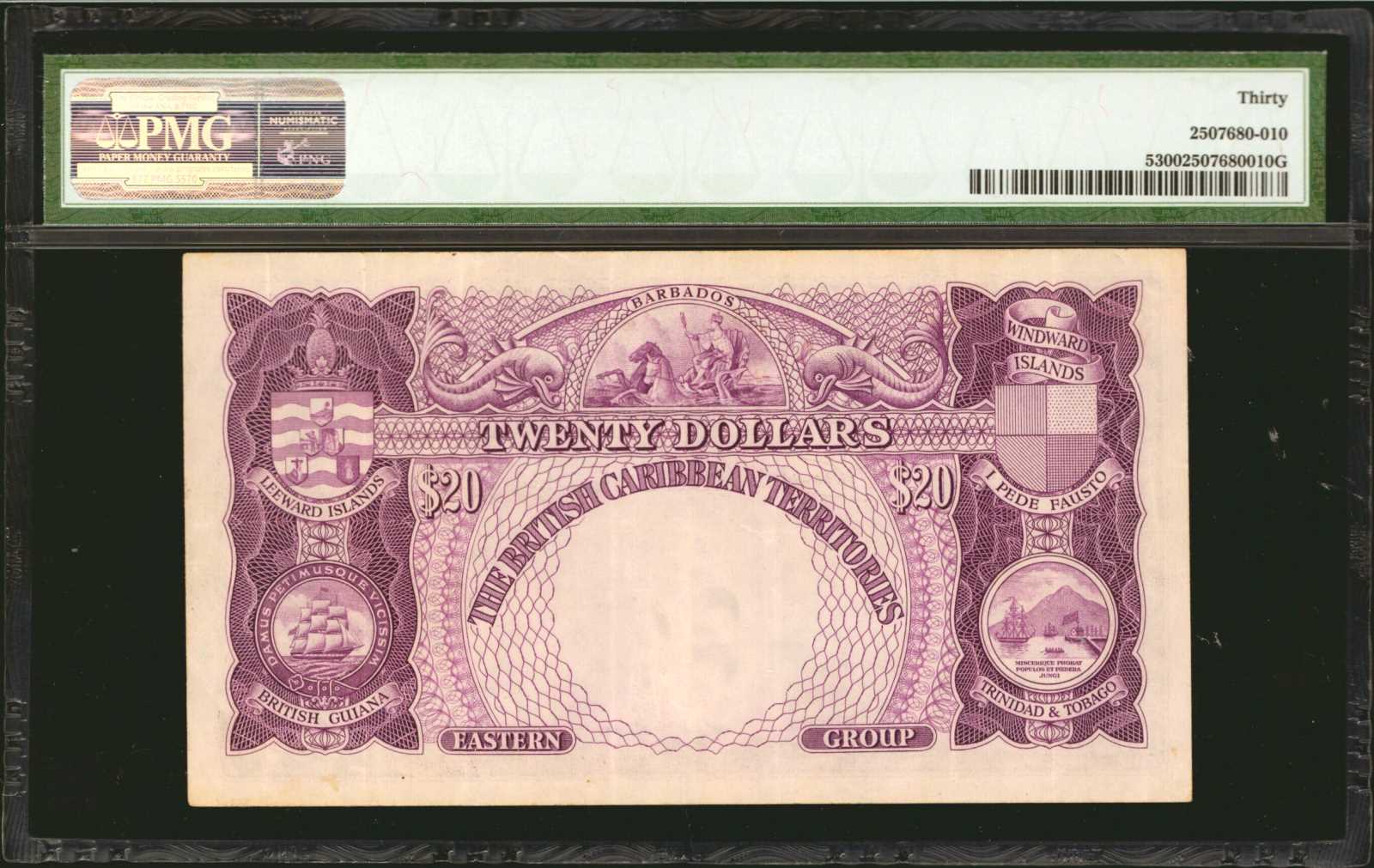 image for: British Caribbean Territories  20 dollars(B105a)