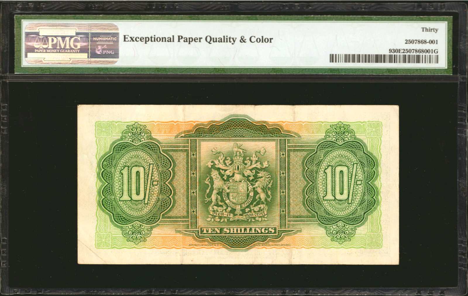 image for: Bermuda  10 shillings(B109as)