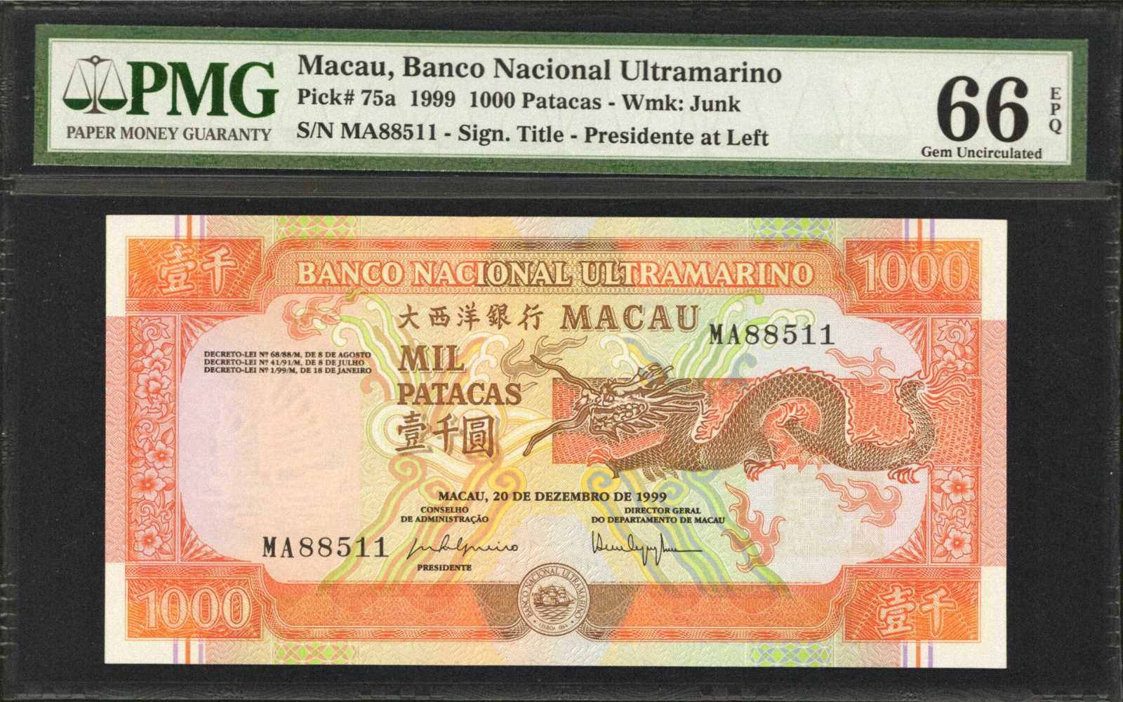 image for: Macau  500 patacas (B065cs)