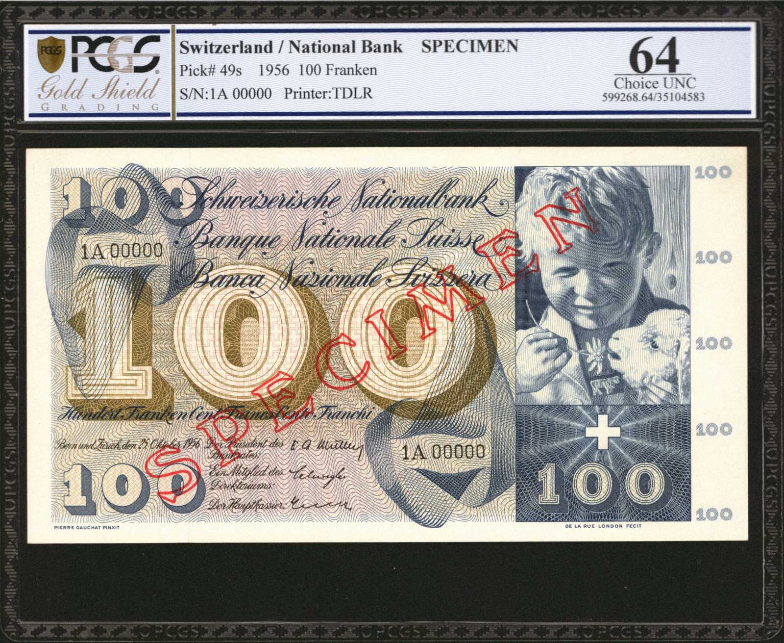 image for: Switzerland  100 francs (B334as1)