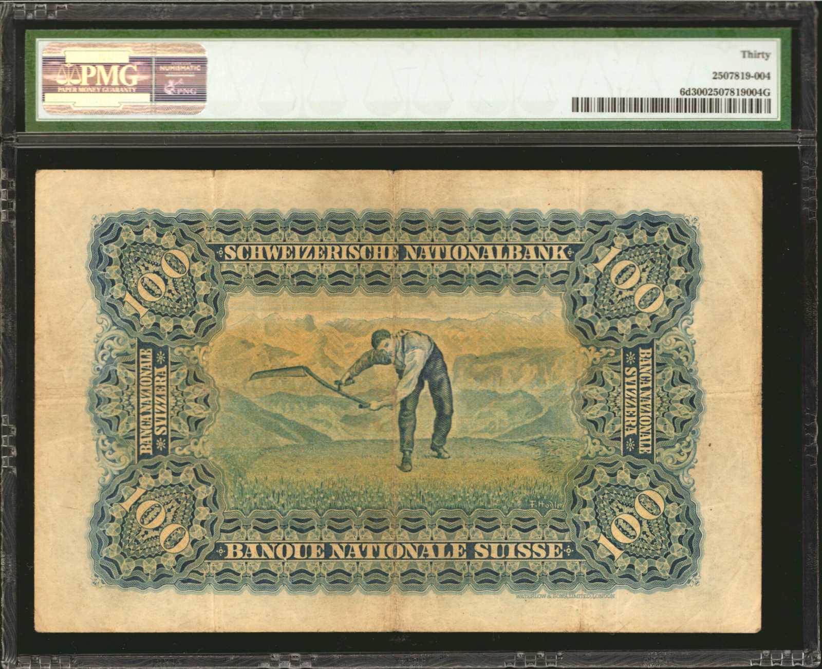 image for: Switzerland  100 francs (B313b)