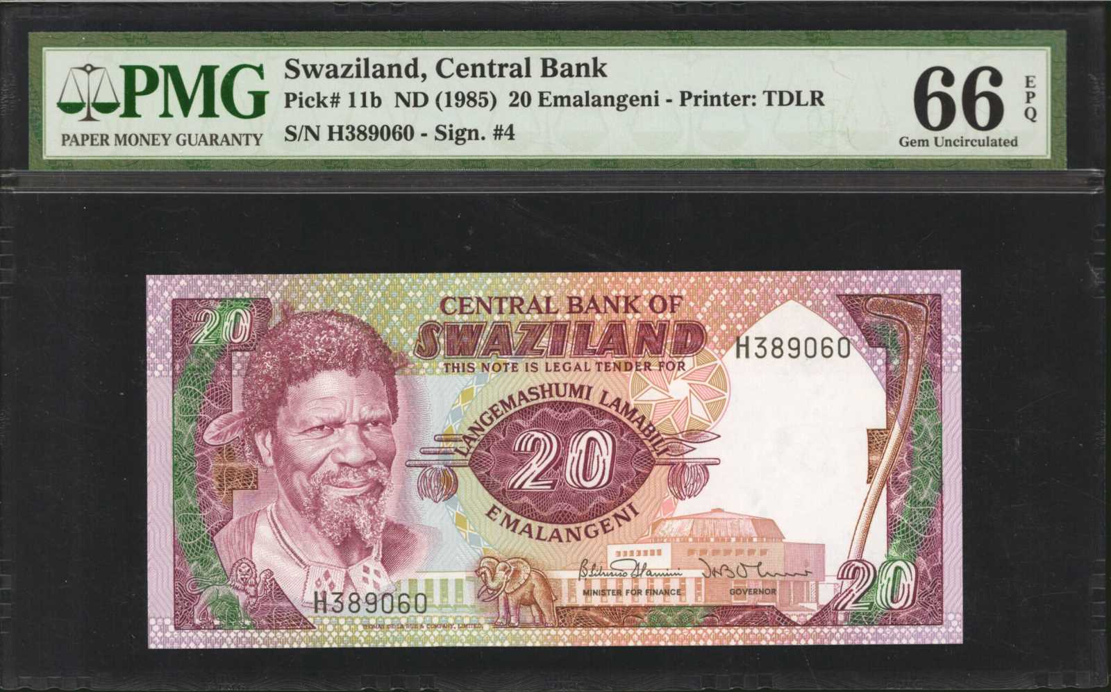 image for: Swaziland  20 emalangeni (B206bs)