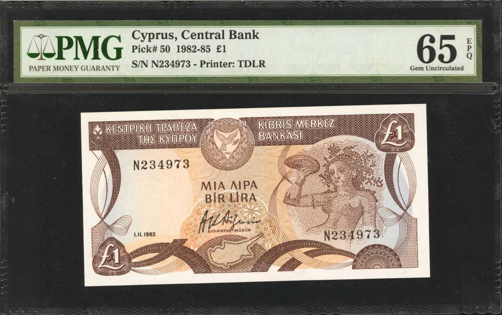 image for: Cyprus  1 pound (B310bs)