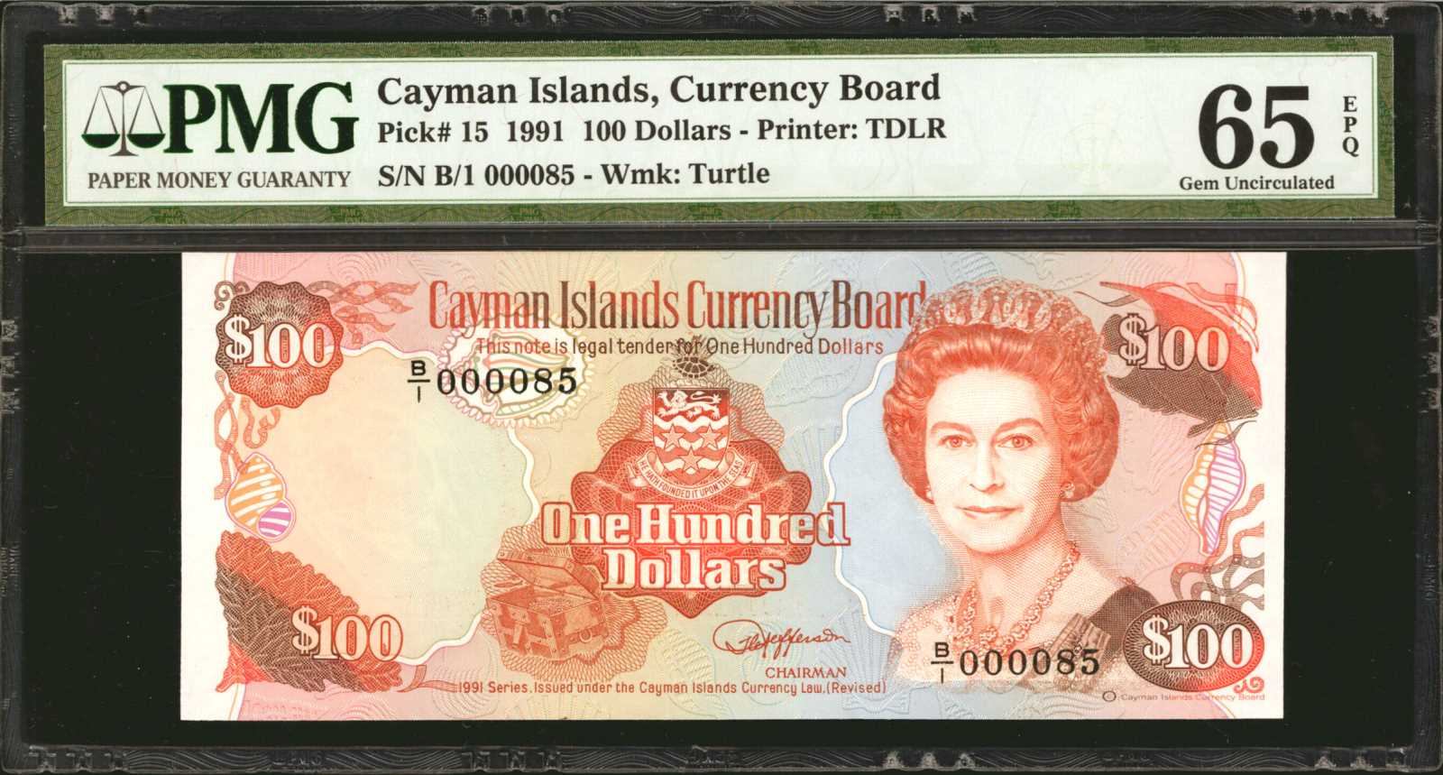 image for: Cayman Islands  10 dollars (B113a)