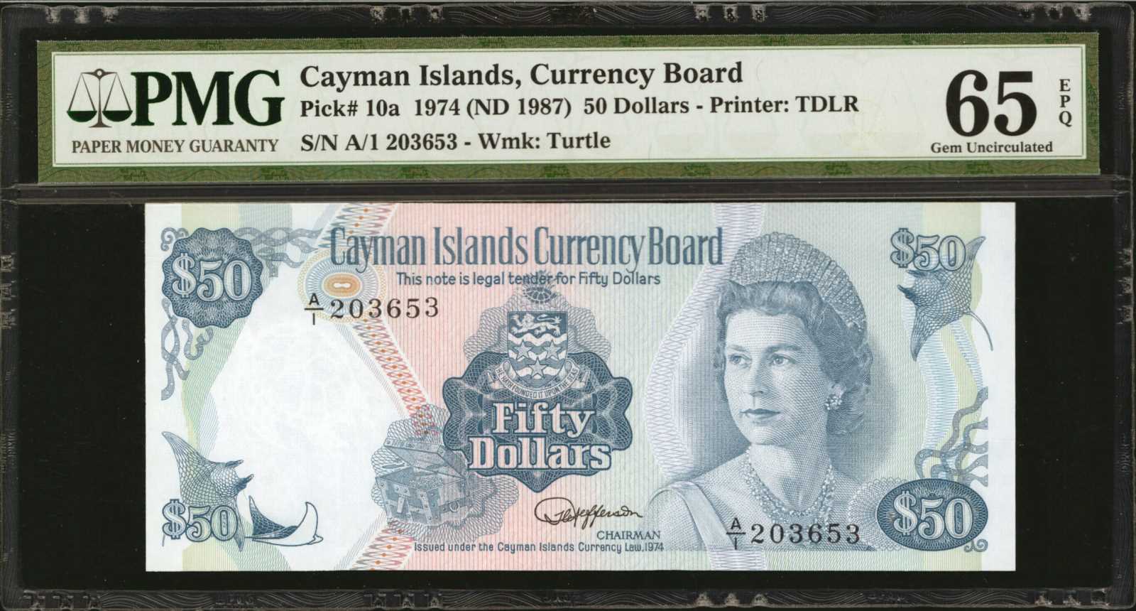 image for: Cayman Islands  50 dollars (B110as2)