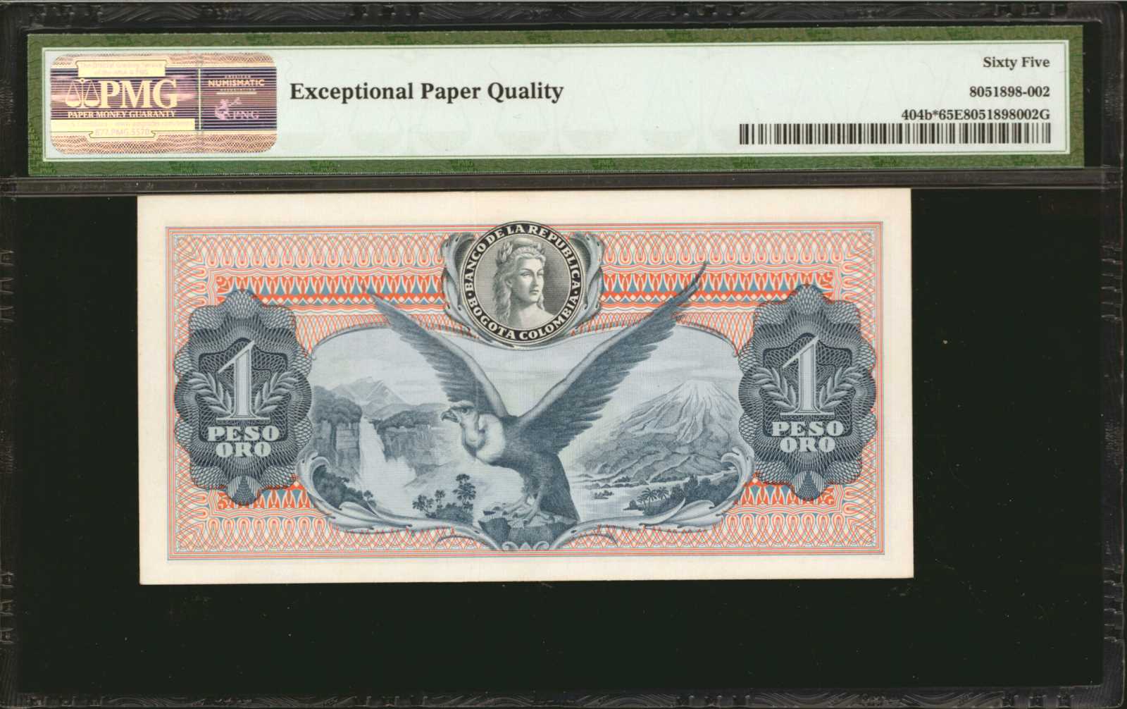 image for: Colombia  1 peso oro(B947q)