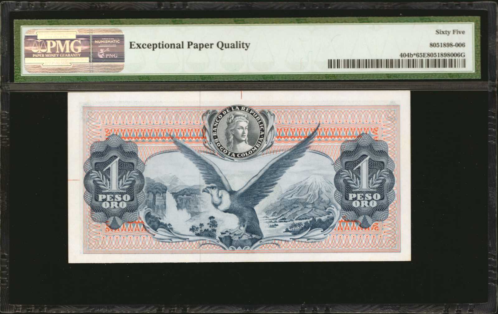 image for: Colombia  1 peso oro(B947i)