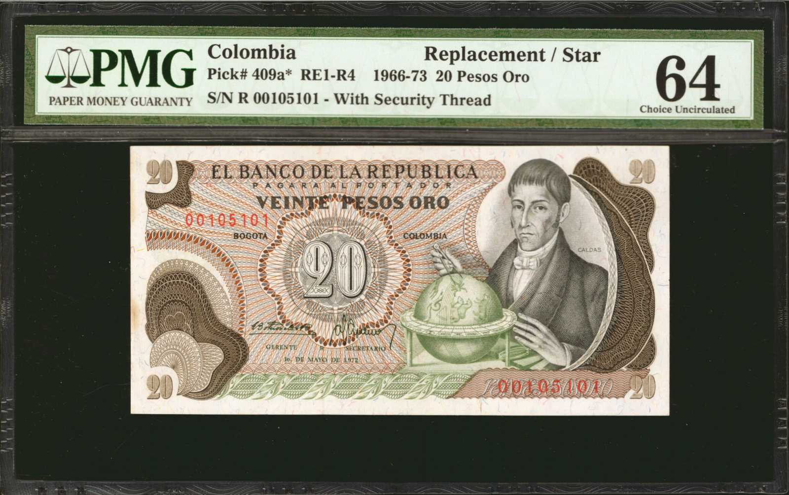 image for: Colombia  20 pesos oro(B951c)