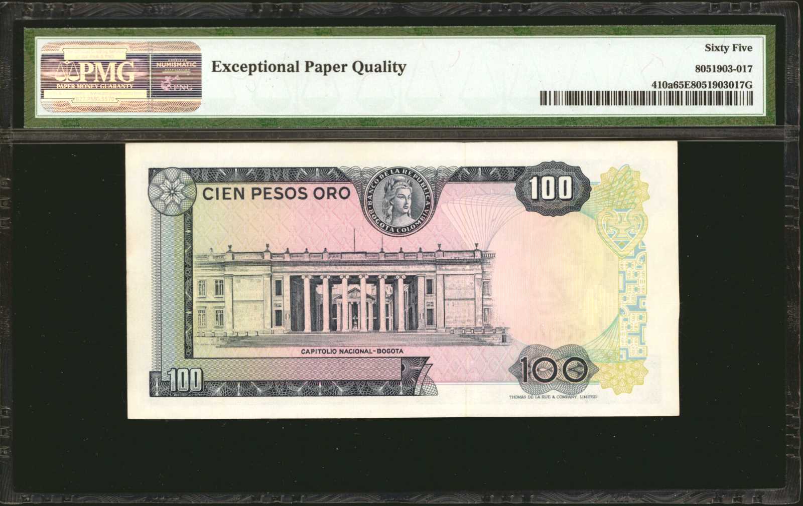 image for: Colombia  100 pesos oro(B955ds2)